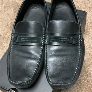 Men’s black Aldo leather loafer.